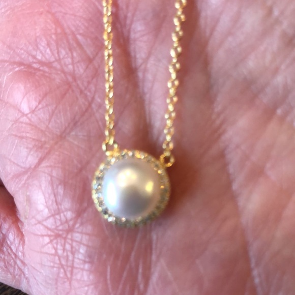 NWT 🎉host pick🎉🥳pearl and cz pendant - Picture 3 of 6